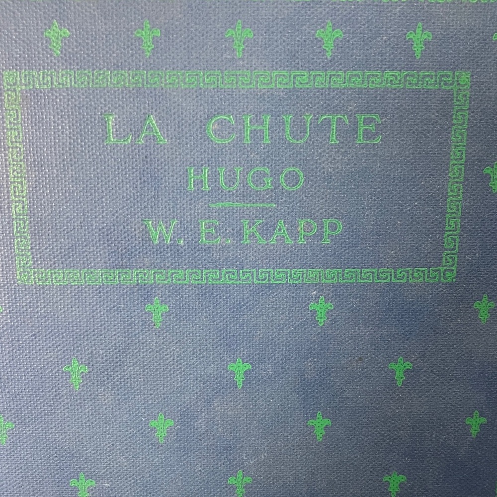 Victor Hugo - La Chute vintage 1932 hardcover Book